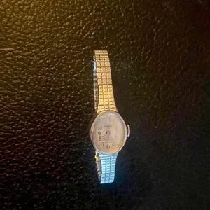 Gruen Vintage Ladies Watch oval face unique chain 17 jewels. Working condition Sold out ❌ Charming vintage ladies main image 4
